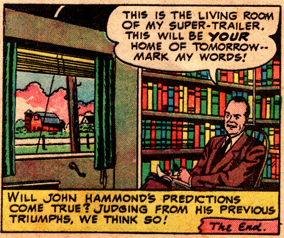 Final panel from Hammond's segment in Real Fact Comics #18
