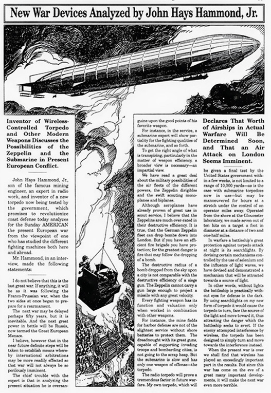 1914 Boston American article.