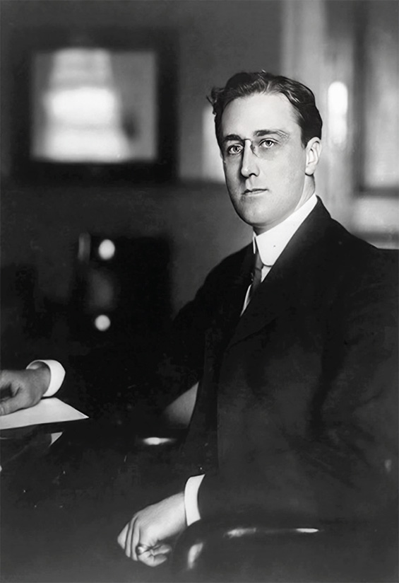 Franklin D. Roosevelt (1882-1945), photographed as Assistant Secretary of the Navy, 1913.