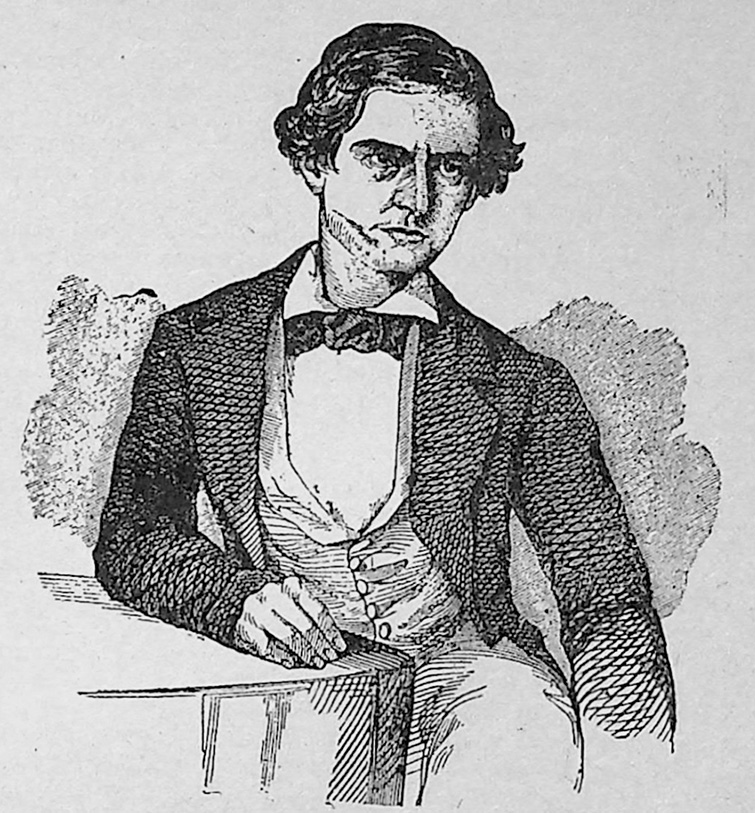 Sketch of a young John Coffee Hays.