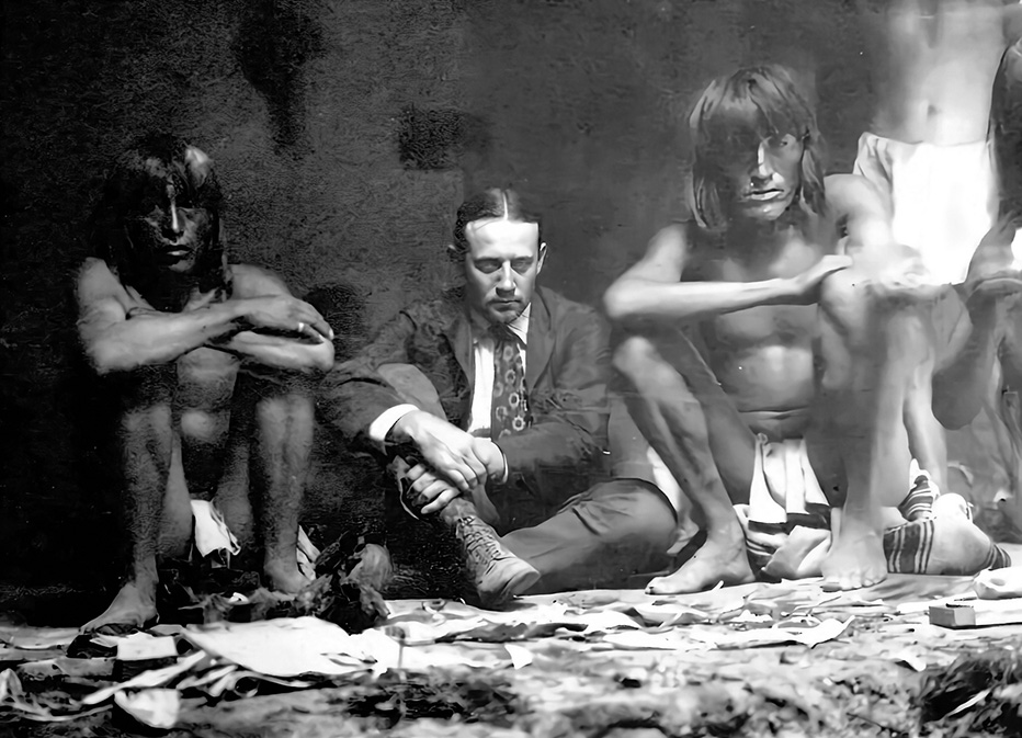 Harris Hammond with members of Ute Tribe, c. 1898-1901.