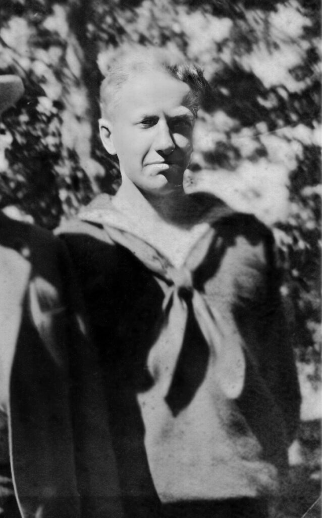 Richard Hammond in his naval uniform in 1918.