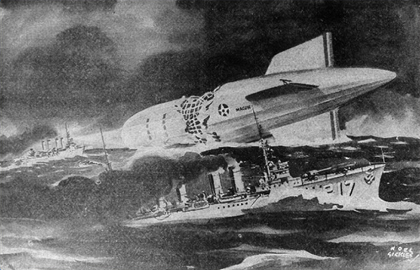Artist's rendering of the Macon wreck (Noel Sickle, AP).