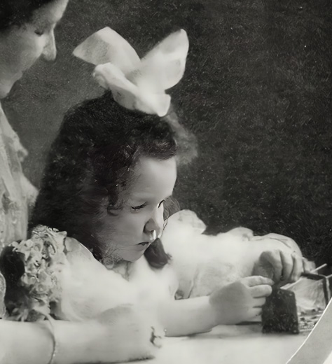 Natalie as a young child.